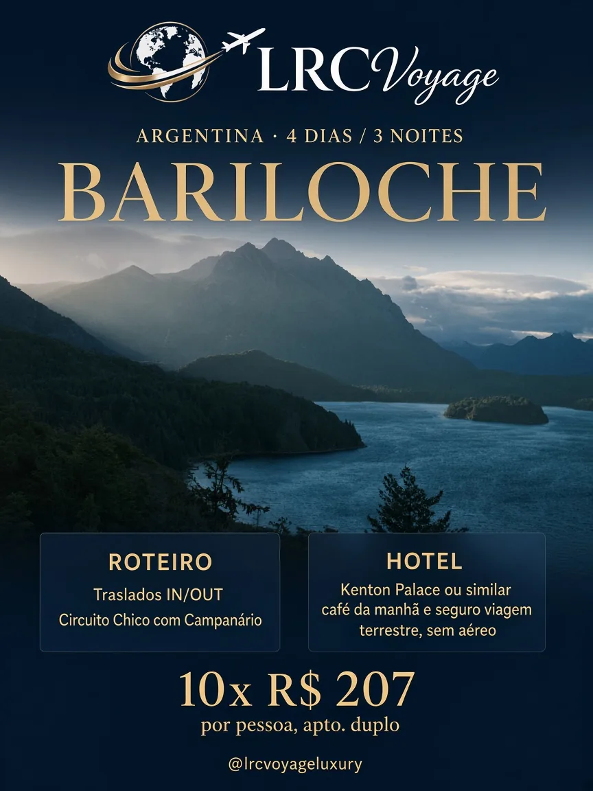 Oferta Bariloche Clássico: 10x R$ 207