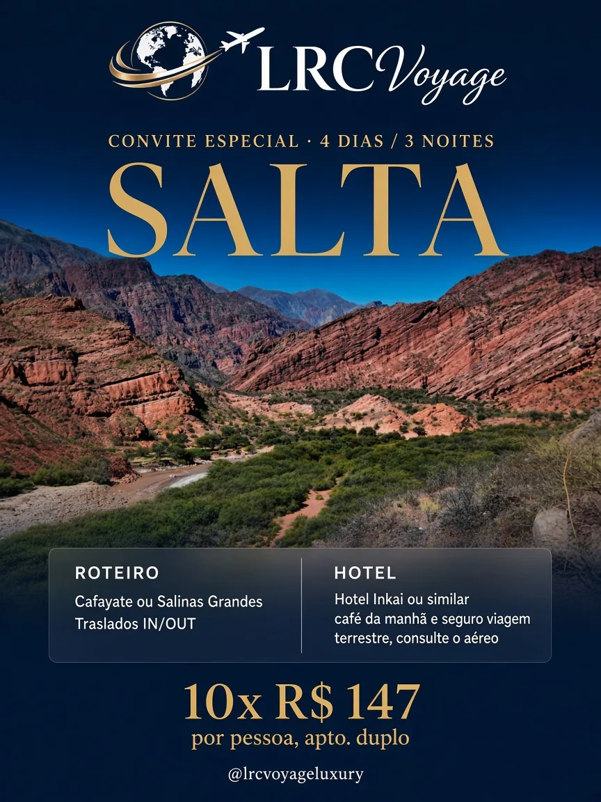 Oferta Salta Clássico: 10x R$ 147