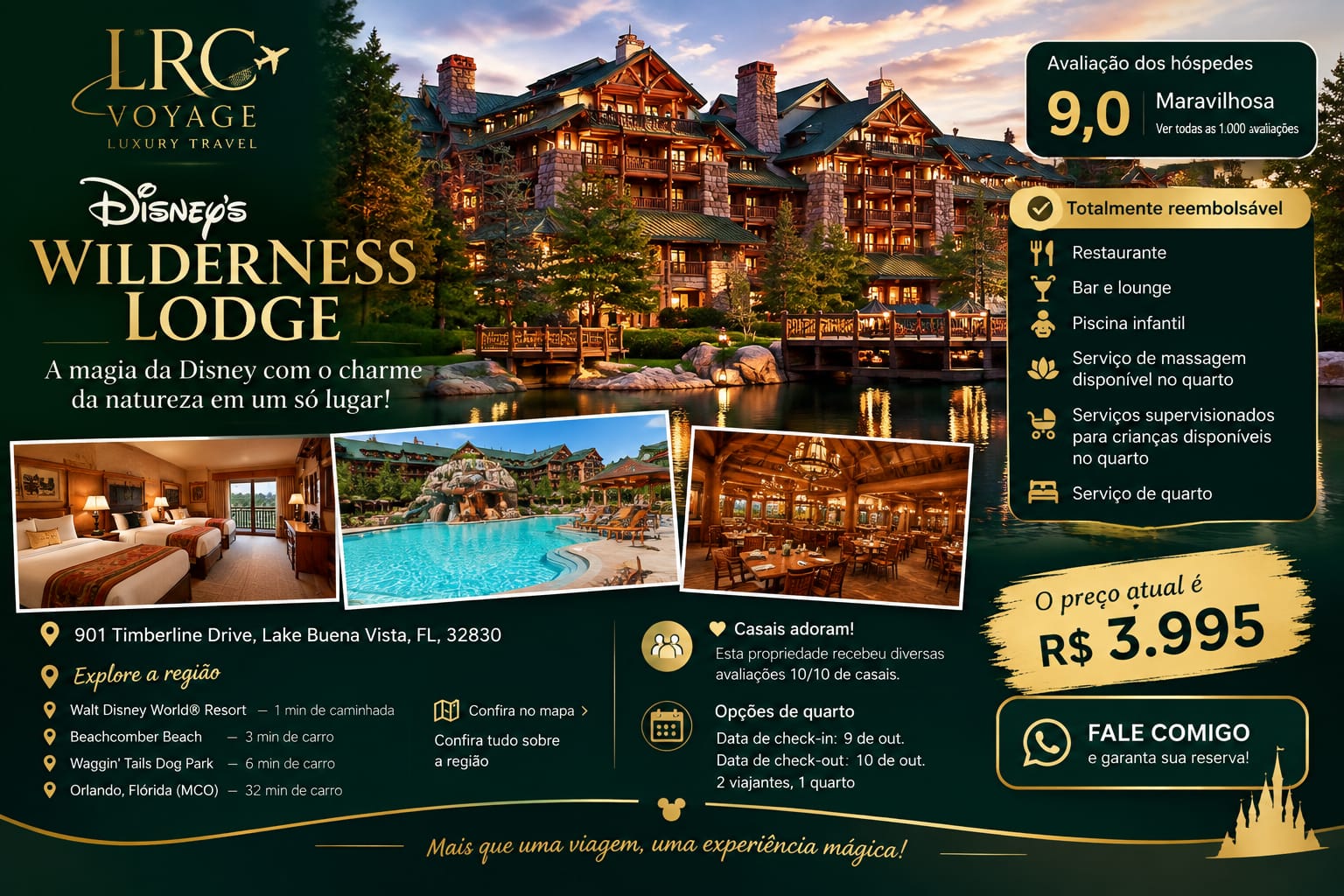 Disney's Wilderness Lodge, en Lake Buena Vista