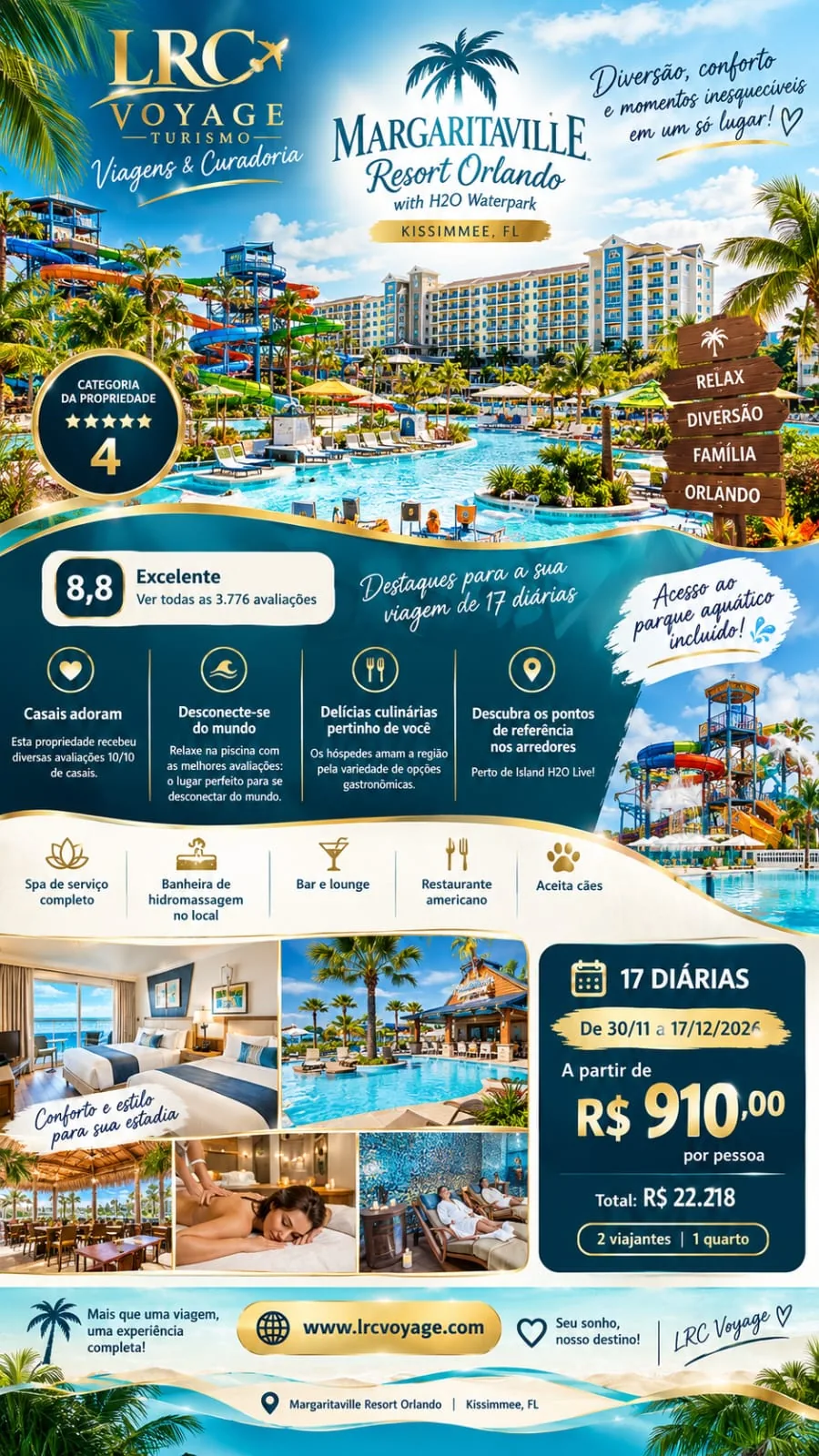 Arte do Margaritaville Resort Orlando em Kissimmee, Flórida